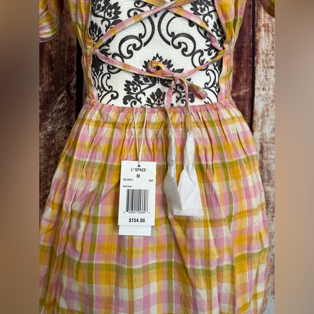 L*Space | NWT Belle Cover-Up Plaid Dress - Picture 8 of 10